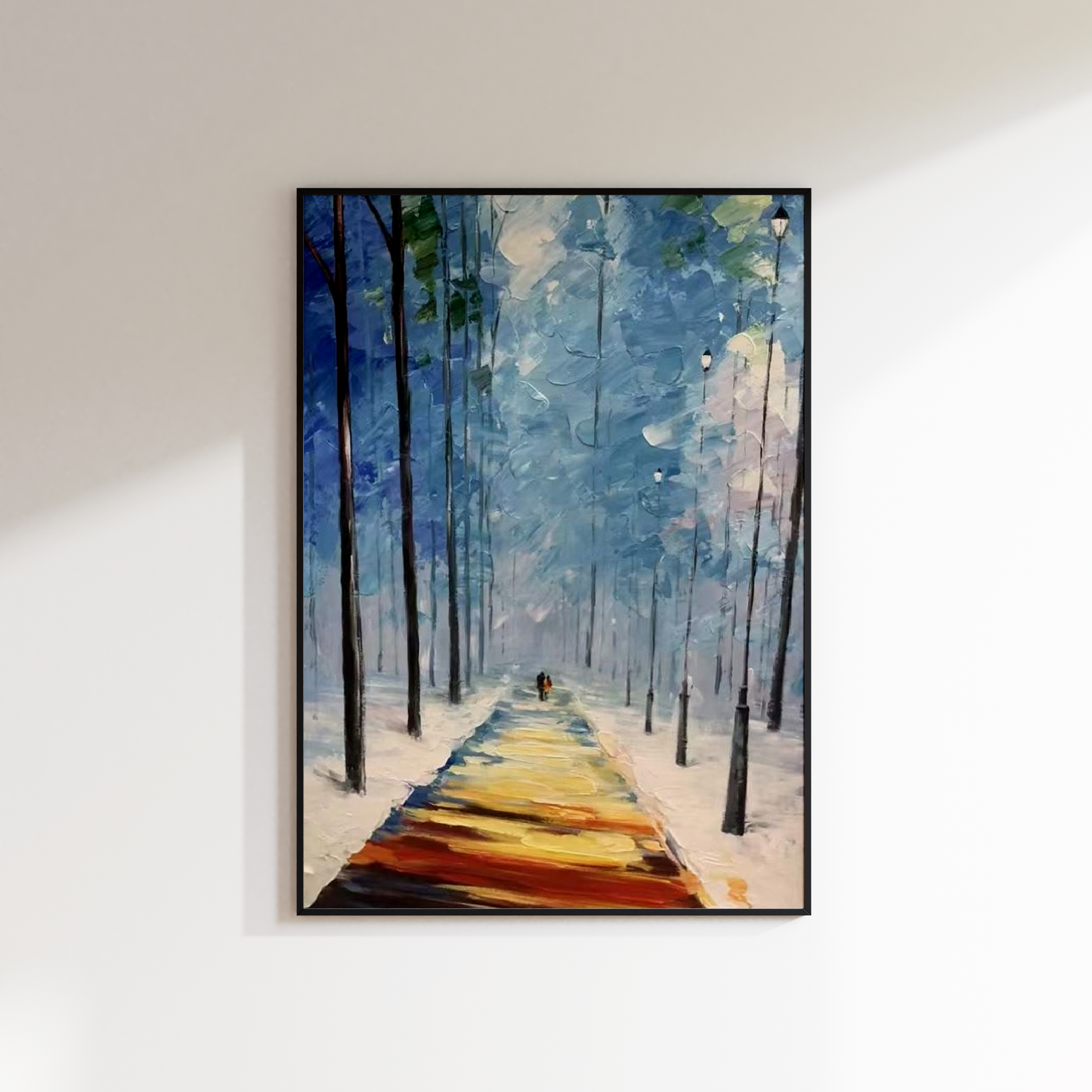 Snow Alley Oil Painting