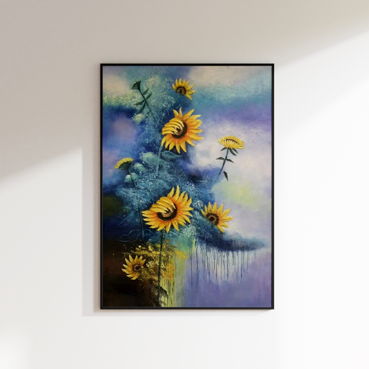 Majestic Flower Oil Painting