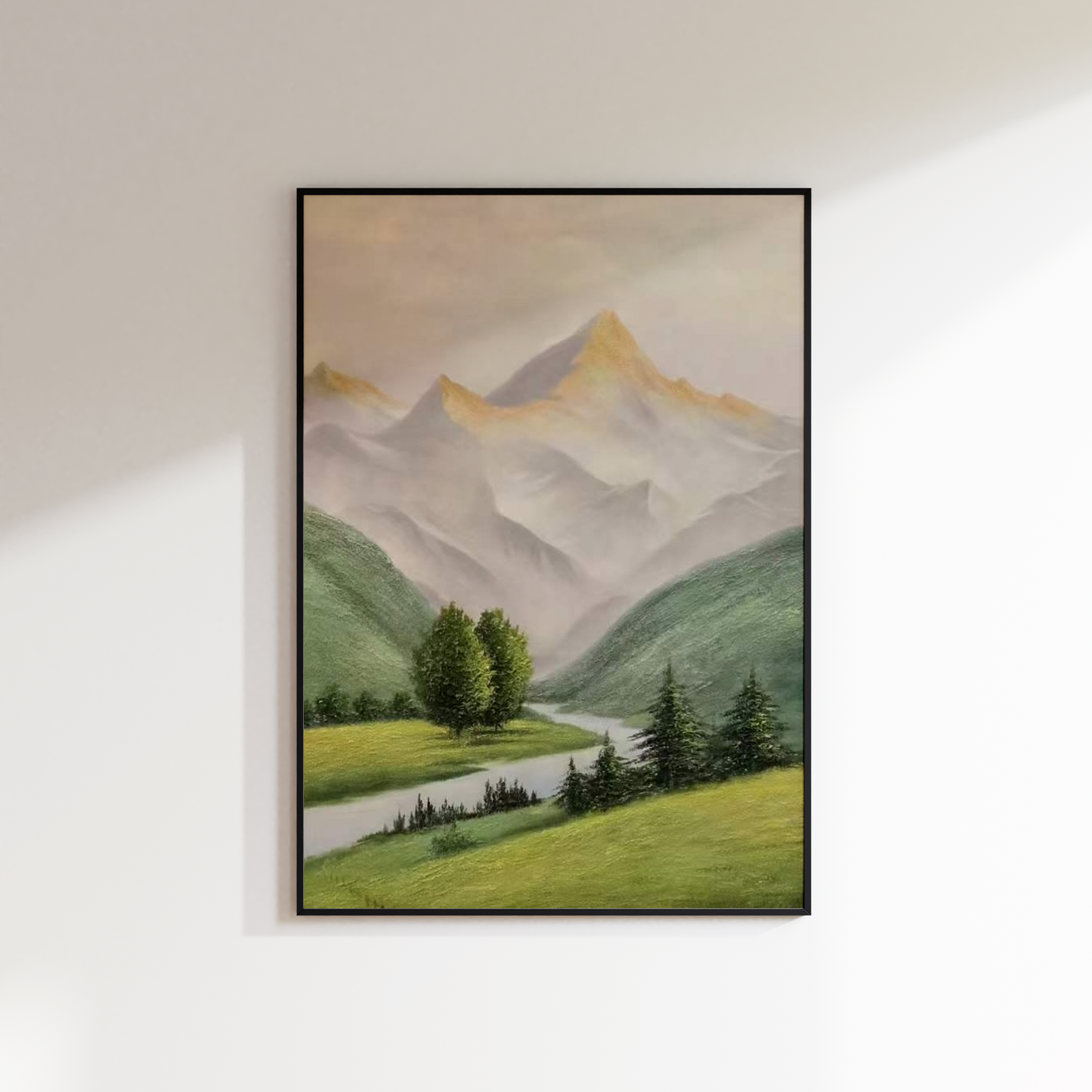 Green Mountain Oil Painting