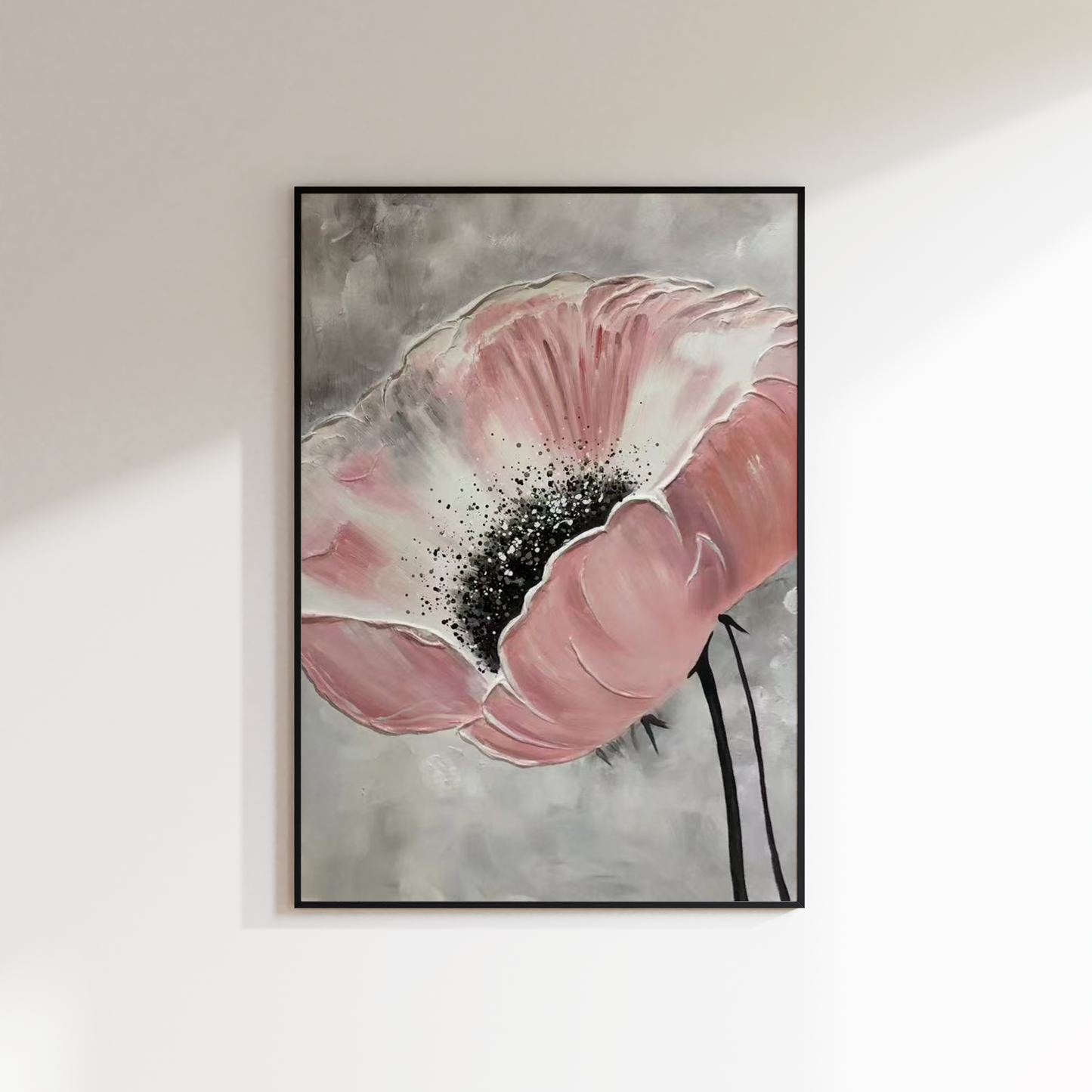 Pink Flower Oil Painting