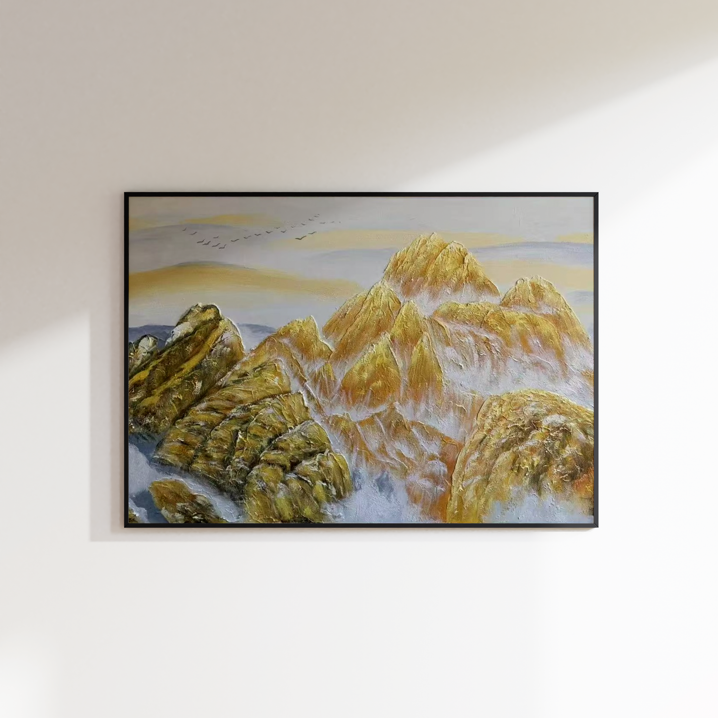 Golden Mountain Oil Painting