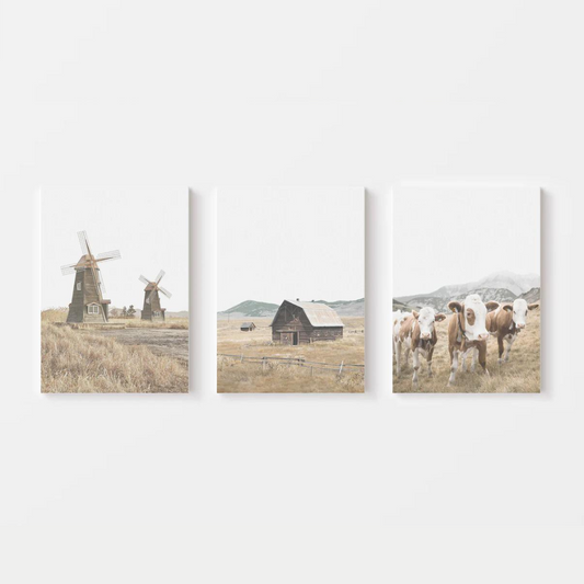 Farmhouse Windmill Canvas