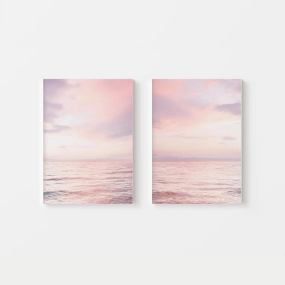 Blush Pink Sunset Canvas