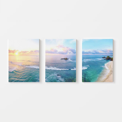 Sunset Beach Island Canvas