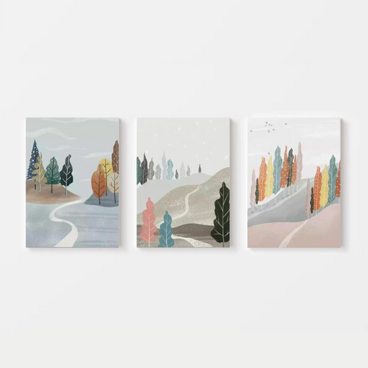 Illustration Hike Canvas