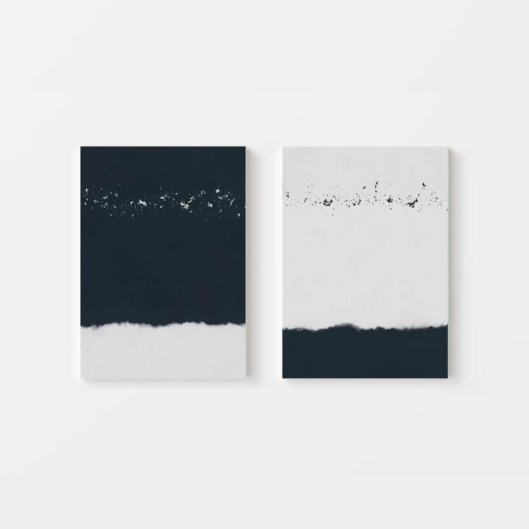 Abstract Black And White Canvas