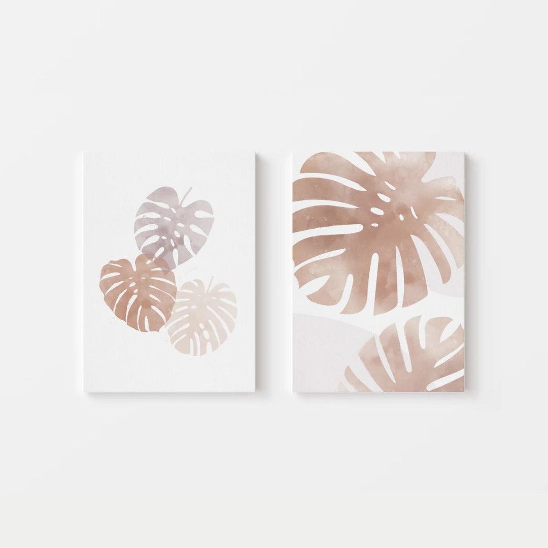 Monstera Watercolor Canvas