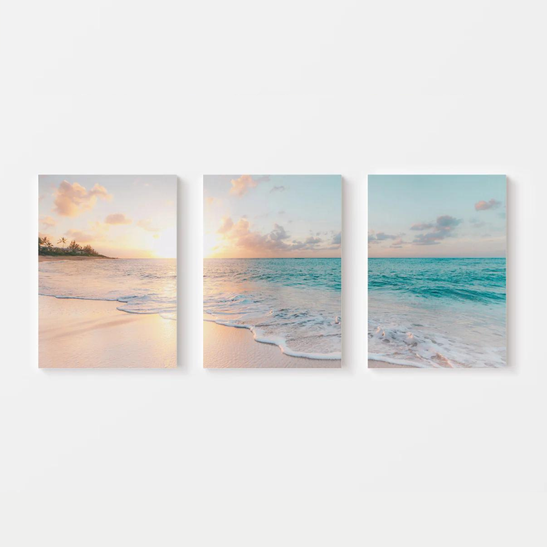 Beach Of Dawn Canvas