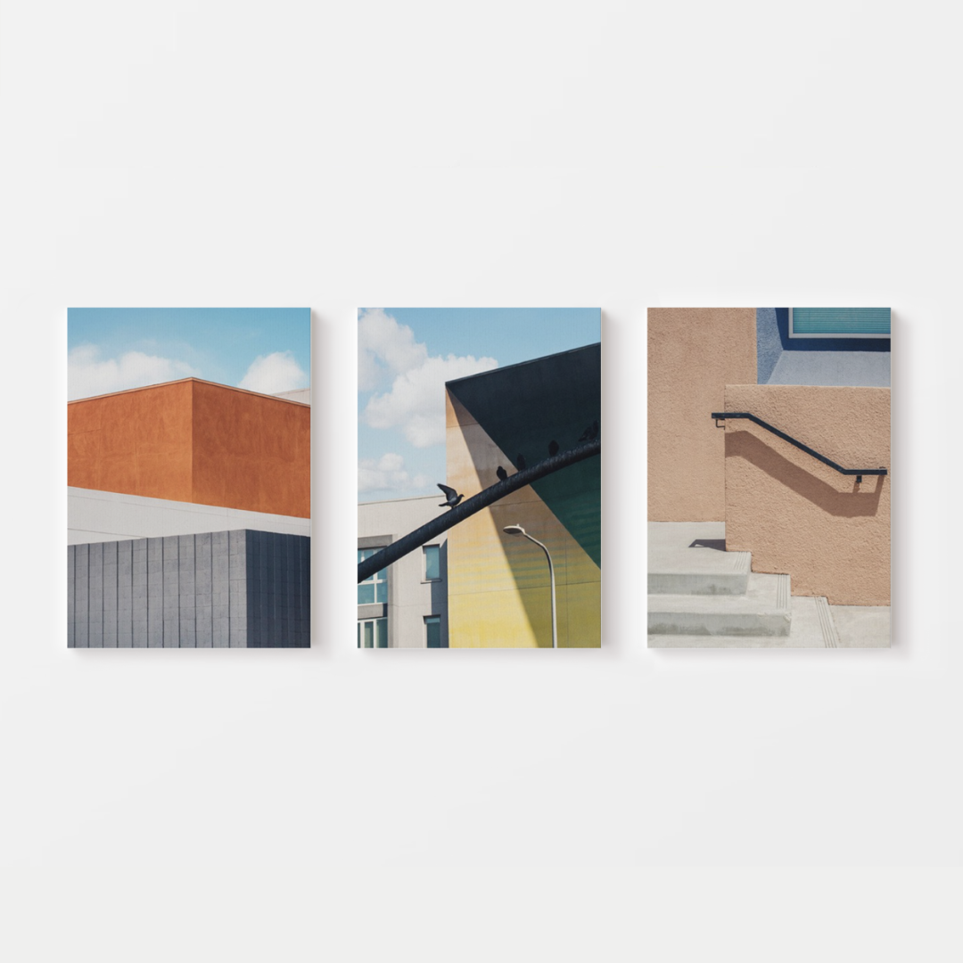 Abstract Modern Building Canvas