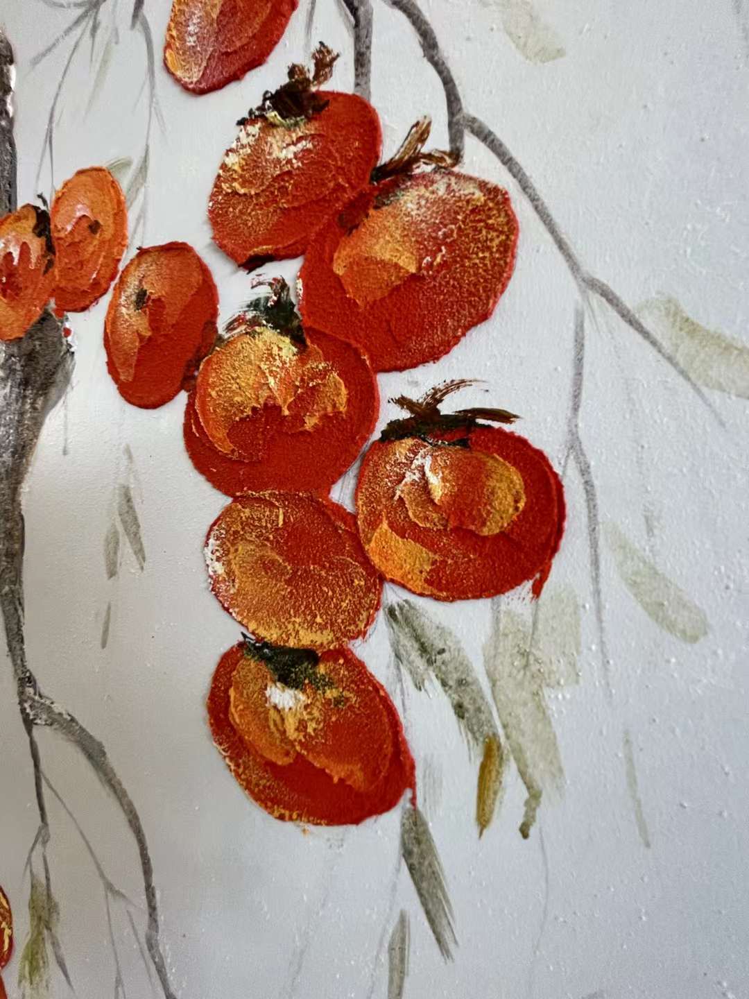 Cherry Branch Oil Painting