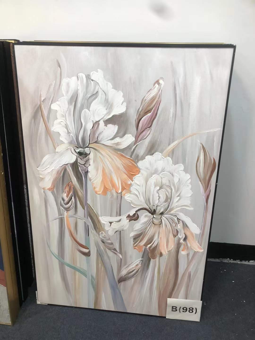 Iris Flower Oil Painting