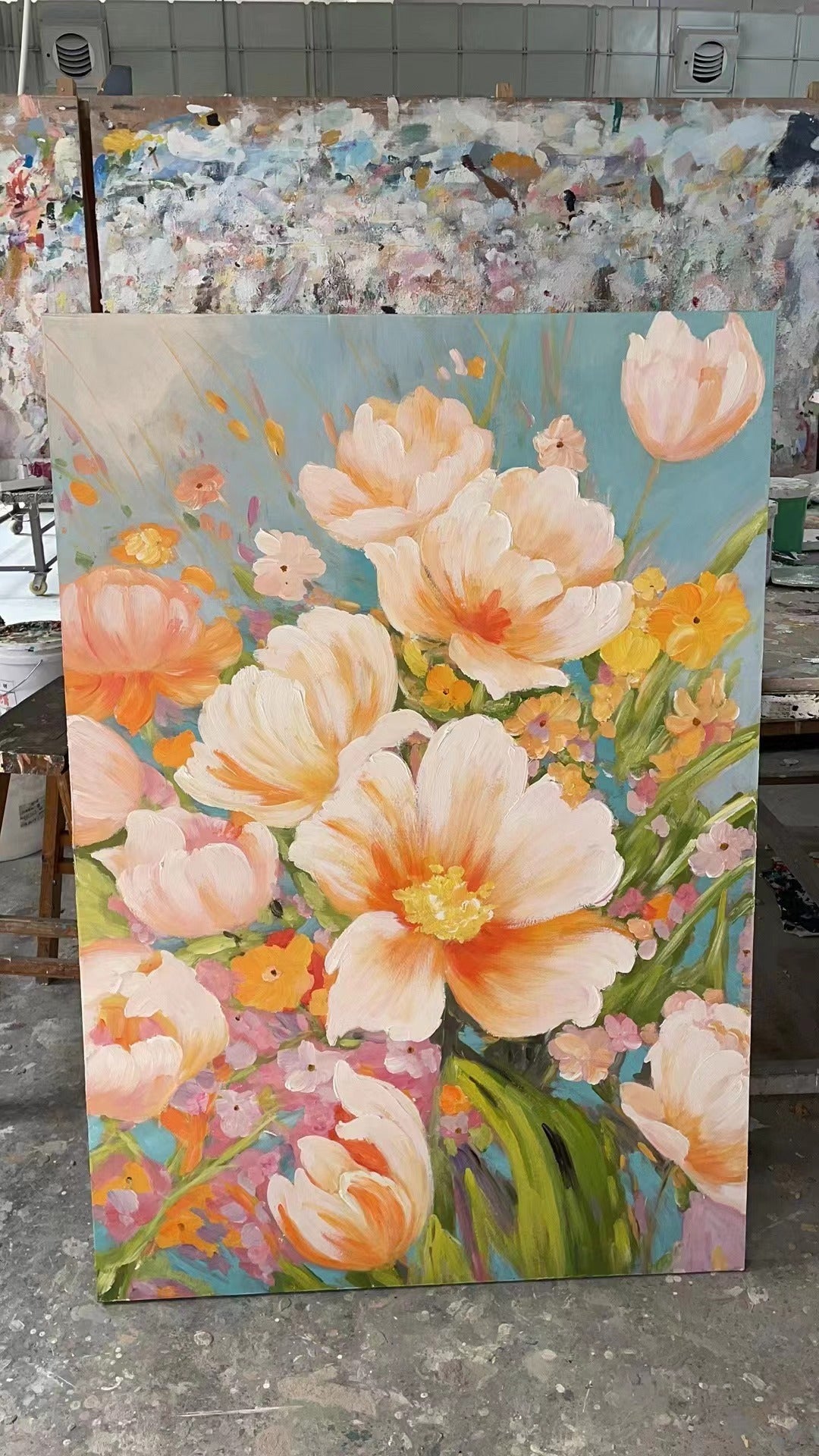 Yellow Begonia Oil Painting