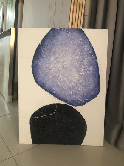 Purple Stone Oil Painting