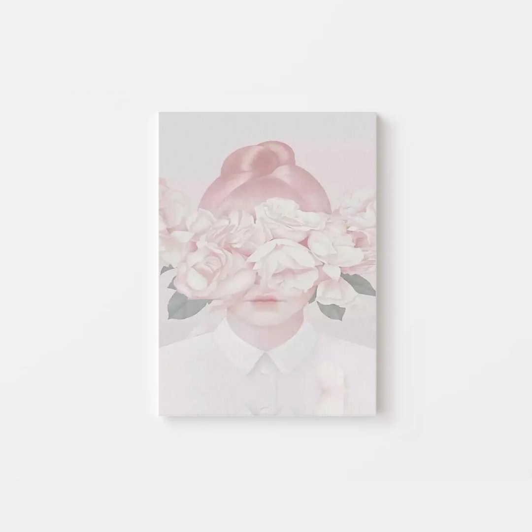 Abstract Flower Girl Canvas