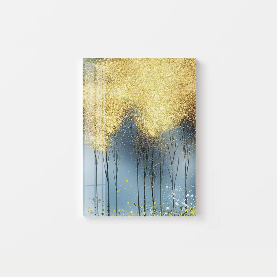 Golden Night Tree Canvas