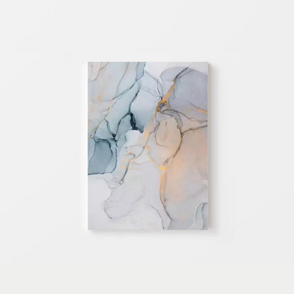 Abstract Gold Grey Canvas