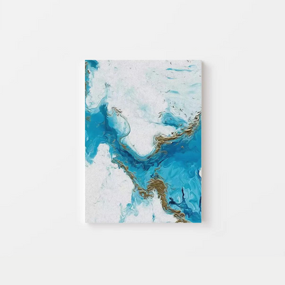 Abstract Blue Splash Canvas