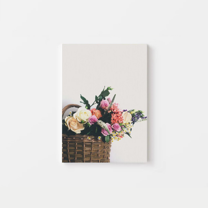 Basket Flower Canvas