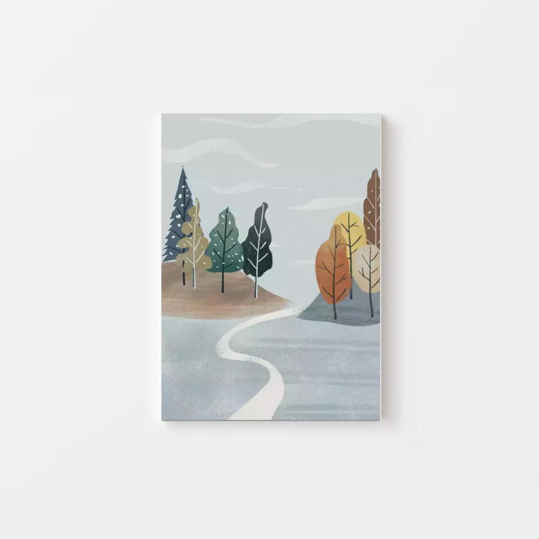 Illustration Hike Canvas