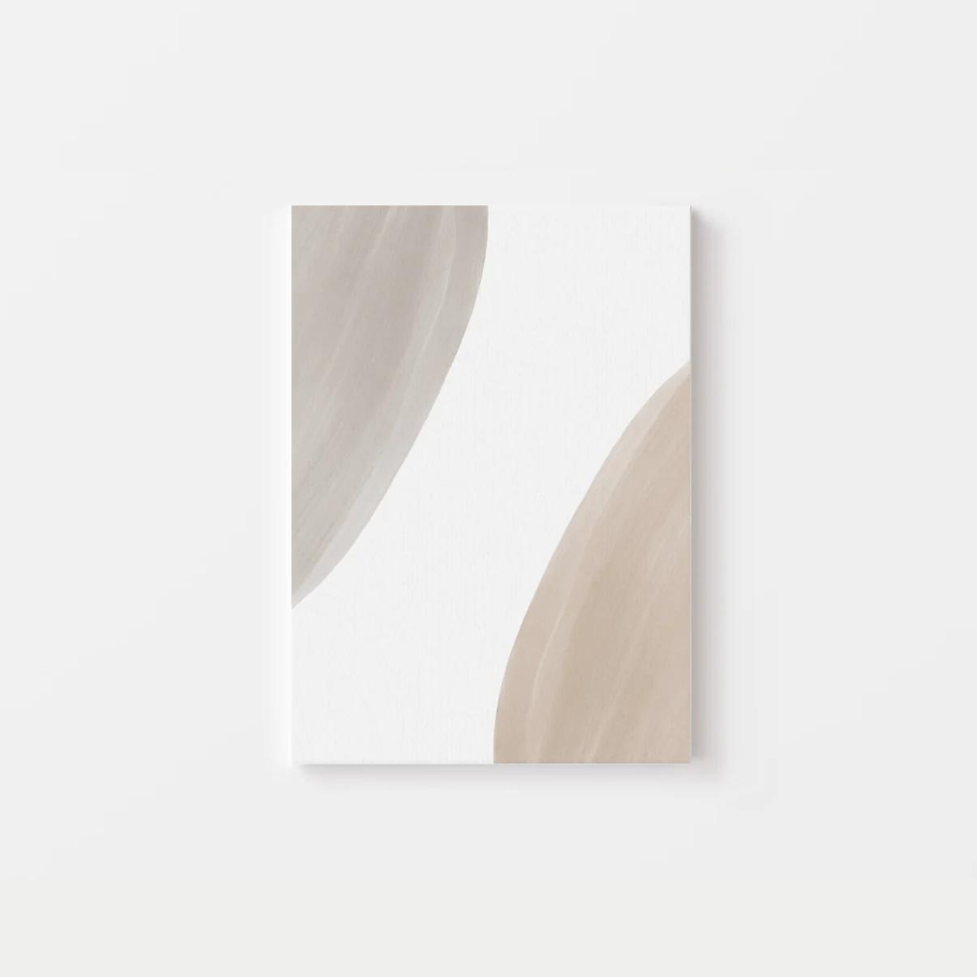 Shapes And Leaf Branch Canvas