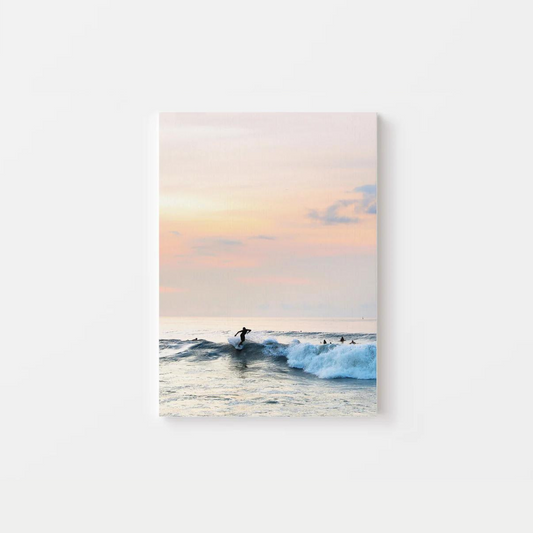 Sunset Surfing Canvas