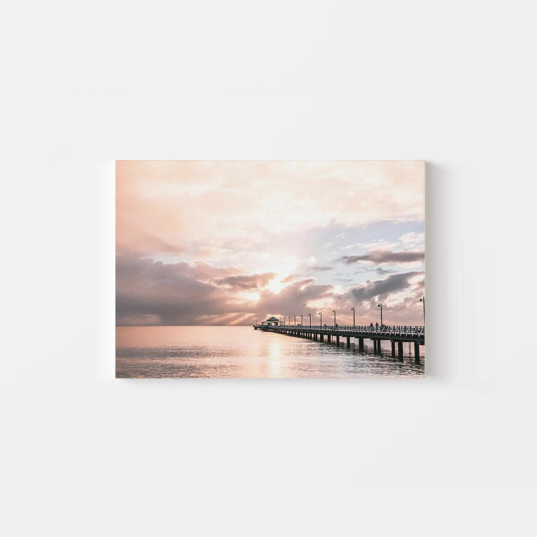 Sunset Coastal Beach Canvas