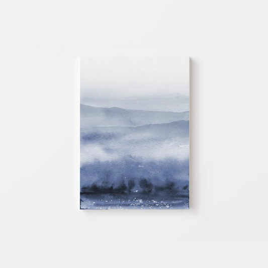 Abstract Blue Mountain Canvas