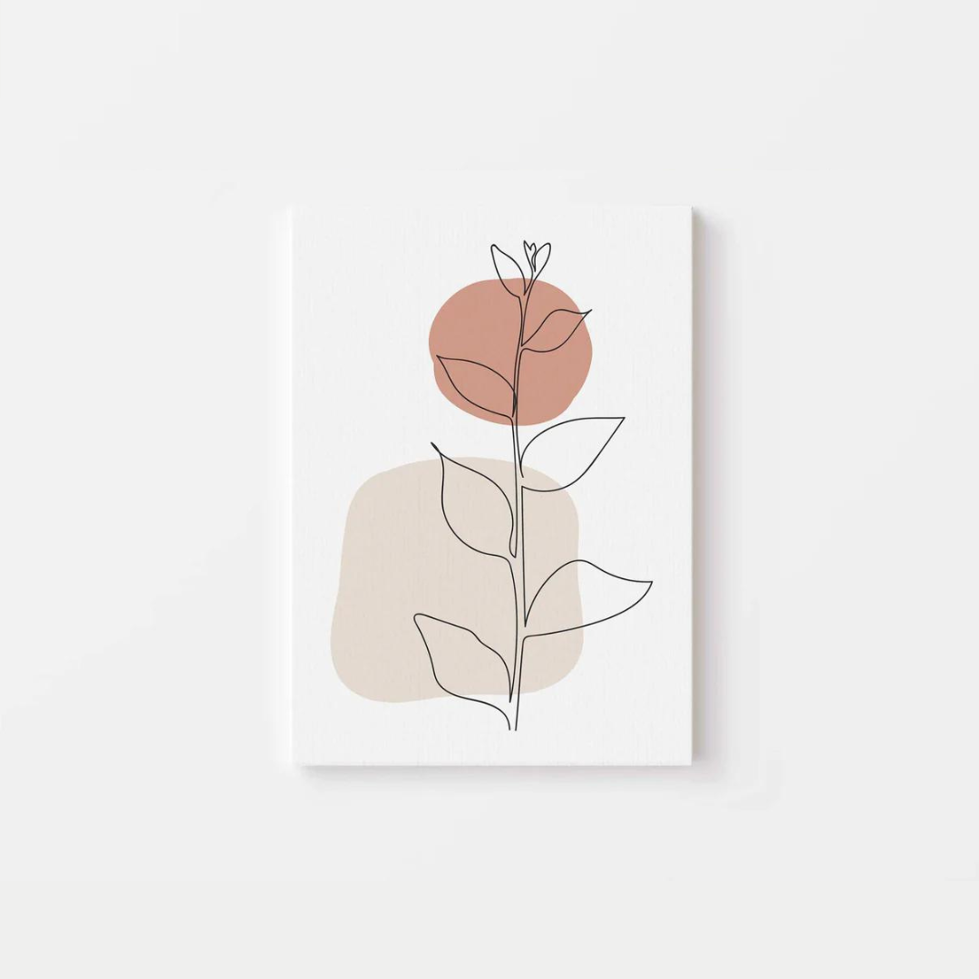 Boho Botanical Line Canvas