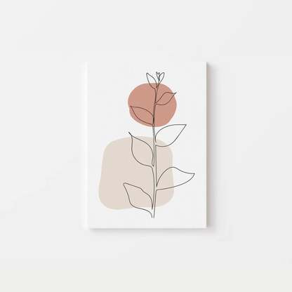 Boho Botanical Line Canvas