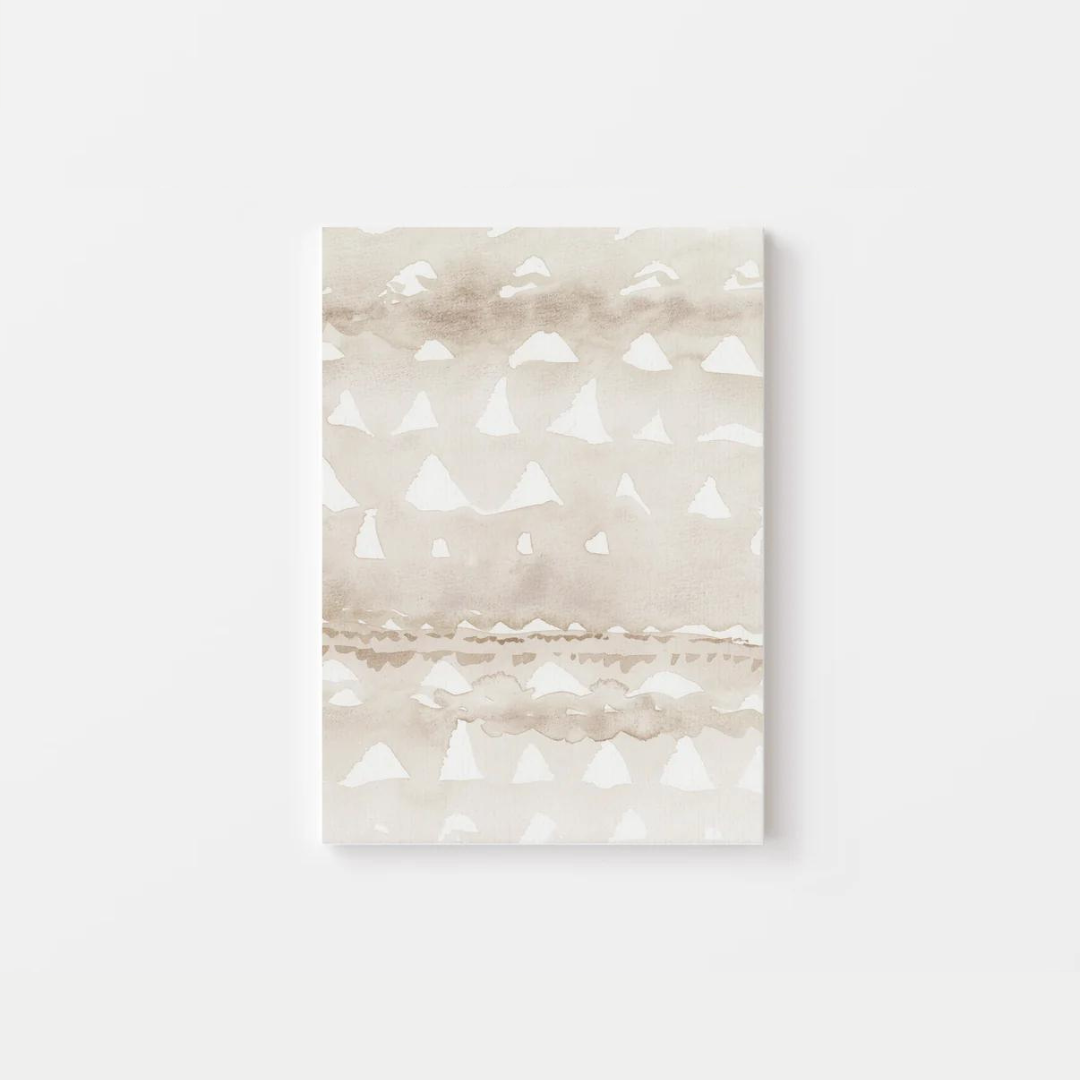 Abstract Beige Minimalist Watercolour Canvas