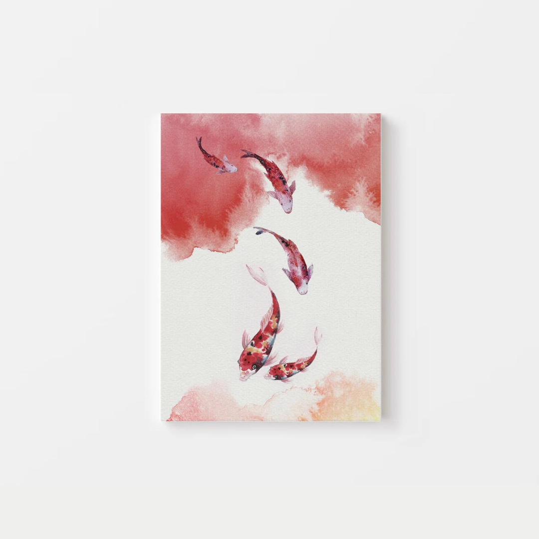 Watercolour Koi Canvas