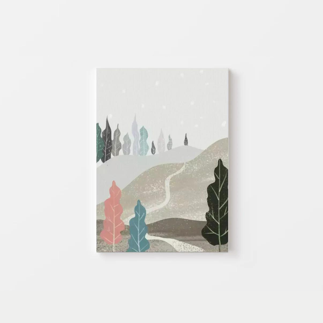 Illustration Hike Canvas