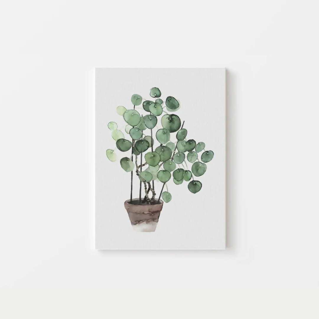 Watercolour Plant Canvas