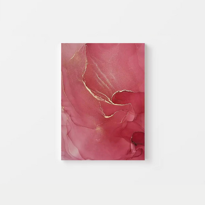 Abstract Gold Pink Canvas