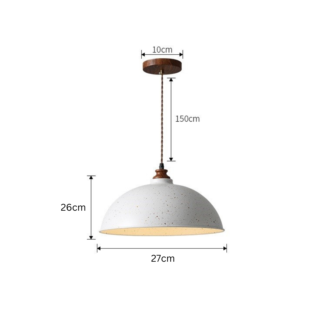 White Bowl Hanging Pendant Light