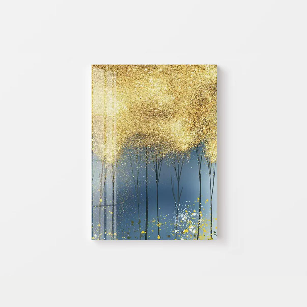 Golden Night Tree Canvas