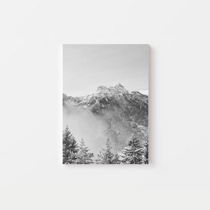 Black And White Mountains Canvas