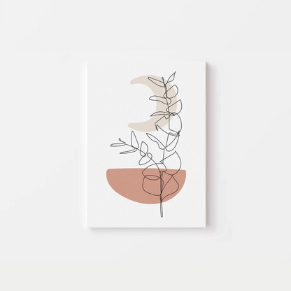 Boho Botanical Line Canvas