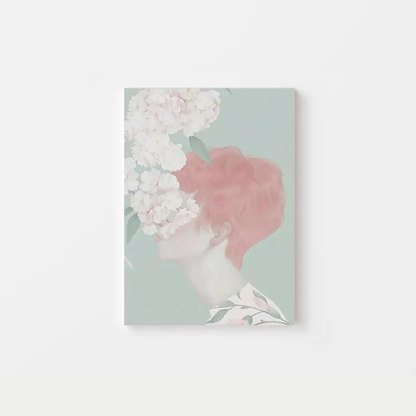 Abstract Flower Girl Canvas