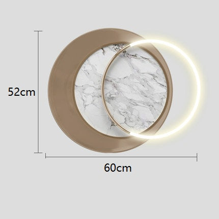 Circle Marble Wall Lamp Light