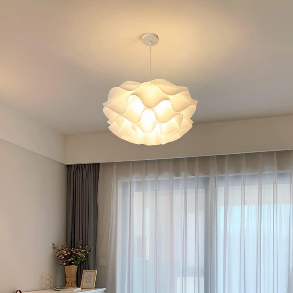 White Flower Hanging Pendant Light