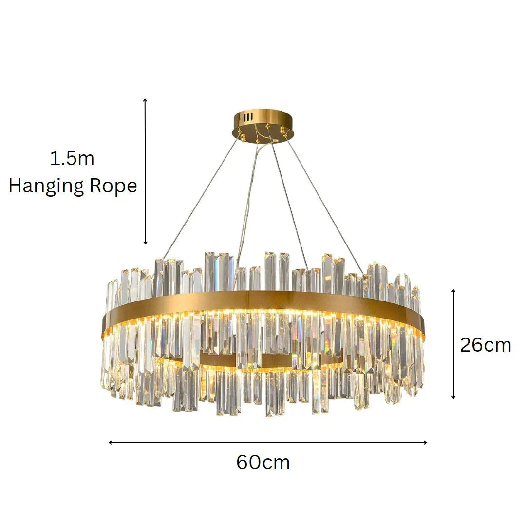 Clear Crystal Modern Chandelier Light