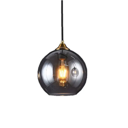 Vintage Glass Hanging Pendant Light