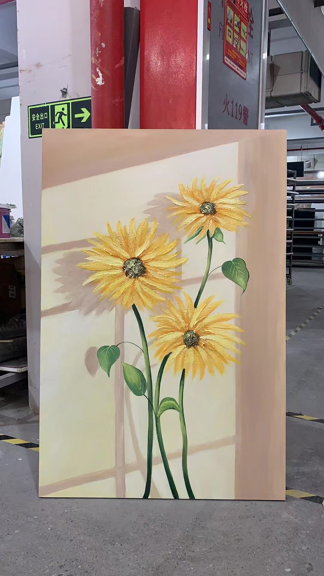 Morning Sunflower Oil Painting