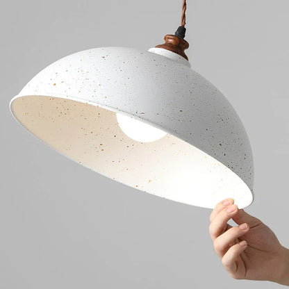 White Bowl Hanging Pendant Light