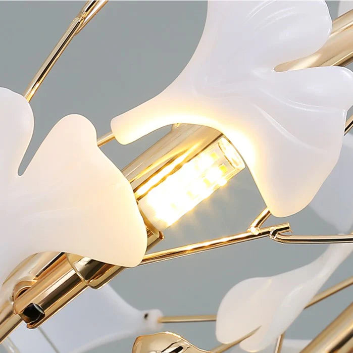 Ginkgo Leaf Modern Chandelier Light