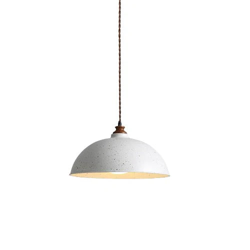 White Bowl Hanging Pendant Light