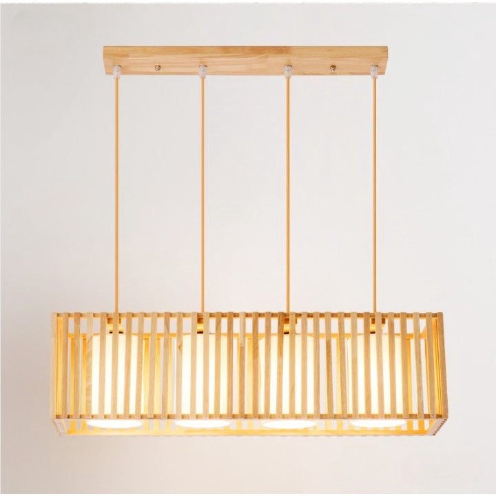 Wooden Japanese Hanging Pendant Light