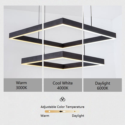 Square Modern Chandelier Light