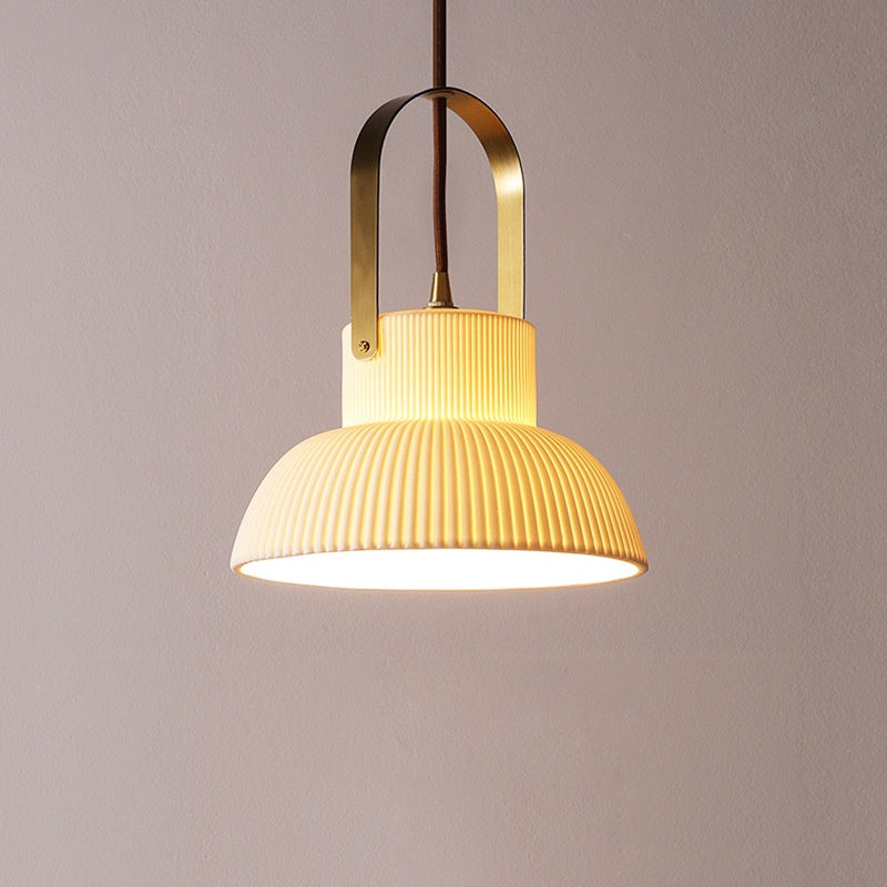 Japanese Ceramic Hanging Pendant Light